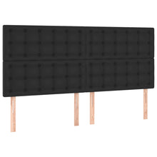Hoofdborden 4 St 80X5X78/88 Cm Kunstleer Zwart 160 cm Hoog