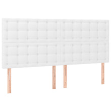 Hoofdborden 4 St 80X5X78/88 Cm Kunstleer Wit 160 cm Hoog