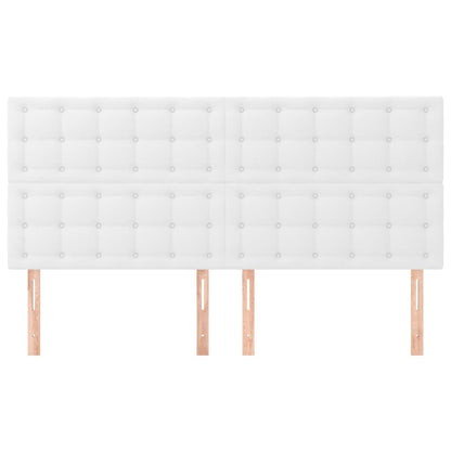 Hoofdborden 4 St 90X5X78/88 Cm Kunstleer Wit