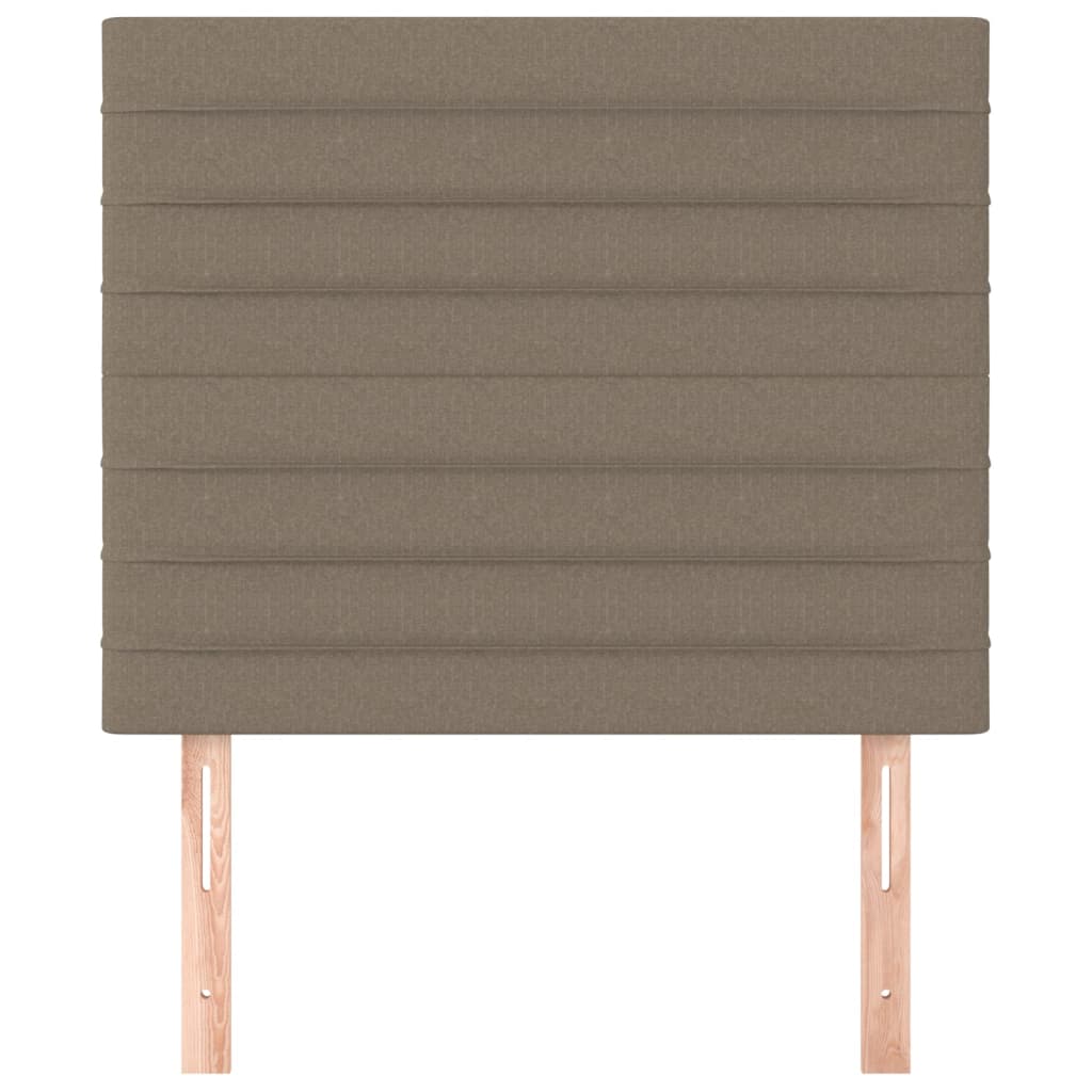 Hoofdborden 2 St 80X5X78/88 Cm Stof Taupe 1 80 cm Hoog