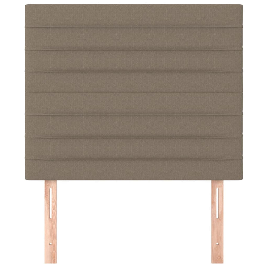 Hoofdborden 2 St 80X5X78/88 Cm Stof Taupe 1 80 cm Hoog