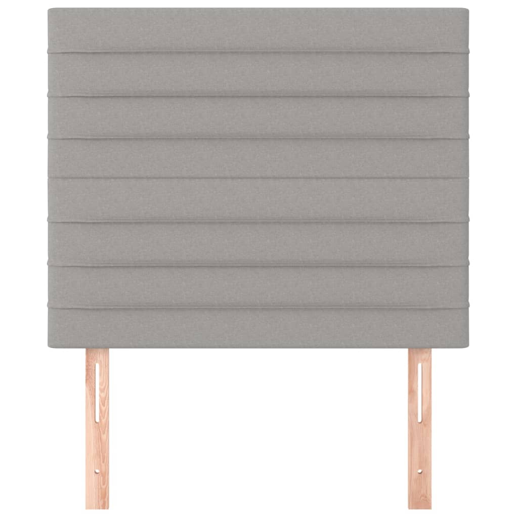 Hoofdborden 2 St 90X5X78/88 Cm Stof Lichtgrijs 90 cm Hoog