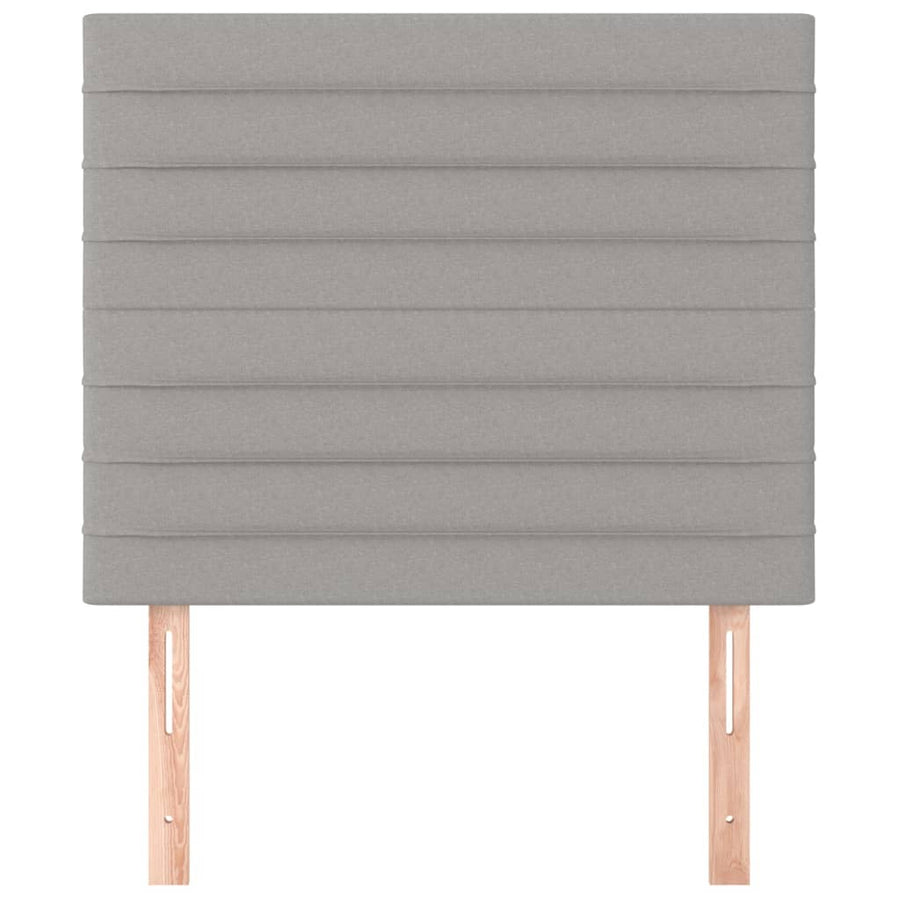 Hoofdborden 2 St 90X5X78/88 Cm Stof Lichtgrijs 90 cm Hoog