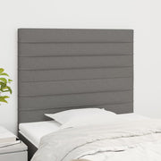 Hoofdbord donkergrijs 90x5x118/128 cm stof