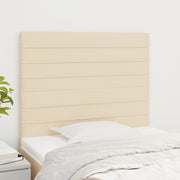 Hoofdbord crème 90x5x118/128 cm stof