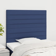 Hoofdbord 90x5x118/128 cm stof blauw