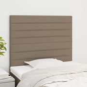 Hoofdbord 100x5x118/128 cm stof taupe