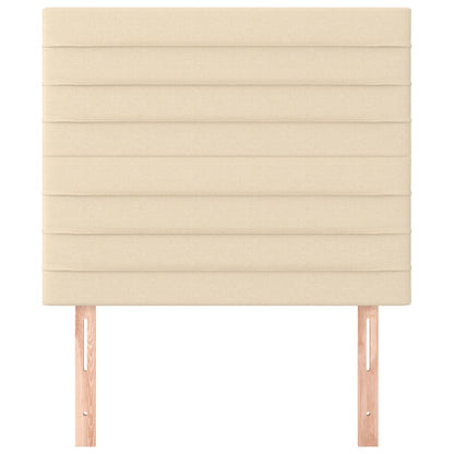 Hoofdborden 2 St 00X5X78/88 Cm Stof Kleurig Crème 100 cm Hoog