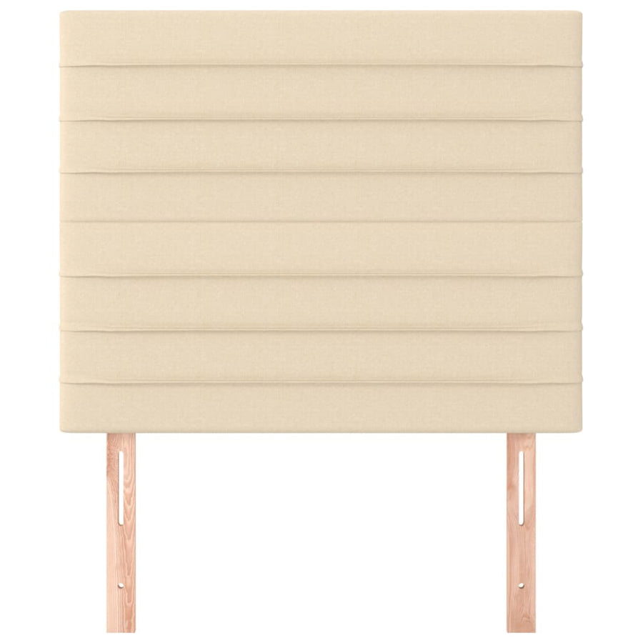Hoofdborden 2 St 00X5X78/88 Cm Stof Kleurig Crème 100 cm Hoog
