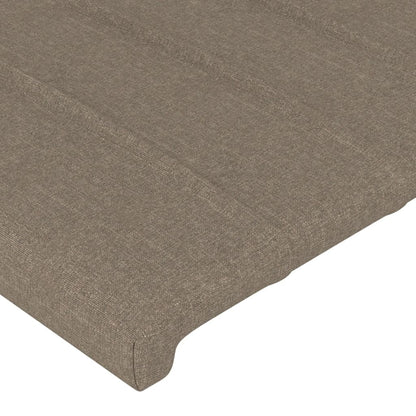 Hoofdborden 2 St 80X5X78/88 Cm Stof Taupe 80 cm Hoog