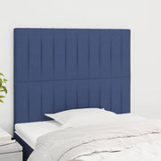 Hoofdbord stof blauw 80x5x118/128 cm