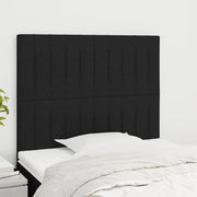 Hoofdbord stof 90x5x118/128 cm zwart