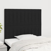 Hoofdbord 100x5x118/128 cm stof zwart