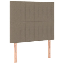 Hoofdborden 2 St 00X5X78/88 Cm Stof Taupe 100 cm Hoog