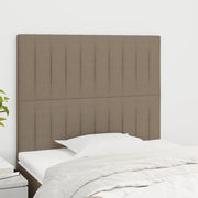 Hoofdbord 100x5x118/128 cm stof taupe
