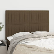 Hoofdbord 72x5x78/88 cm stof donkerbruin