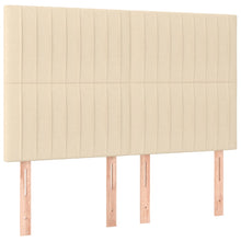 Hoofdborden 4 St 72X5X78/88 Cm Stof Kleurig Crème 144 cm Hoog