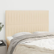 Hoofdbord 144x5x118/128 cm stof crème