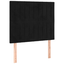 Hoofdborden 2 St 90X5X78/88 Cm Fluweel Zwart