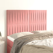 Hoofdbord roze 144x5x118/128 cm fluweel