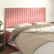 Hoofdbord roze 180x5x118/128 cm fluweel