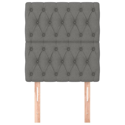 Hoofdborden 2 st 80x7x78/88 cm stof donkergrijs 1 80 cm Donkergrijs