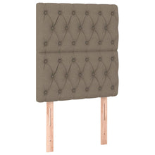 Hoofdborden 2 St 80X7X78/88 Cm Stof Taupe 80 cm Hoog