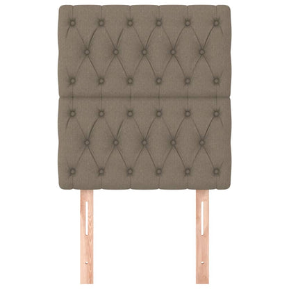 Hoofdborden 2 St 80X7X78/88 Cm Stof Taupe 80 cm Hoog
