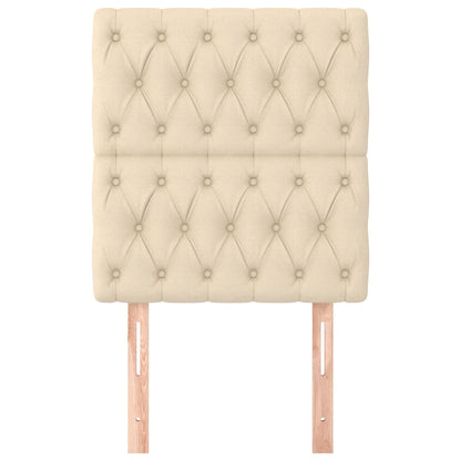 Hoofdborden 2 St 80X7X78/88 Cm Stof Kleurig Crème 80 cm Hoog