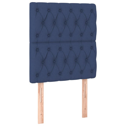 Hoofdborden 2 st 80x7x78/88 cm stof blauw 1 80 cm Blauw