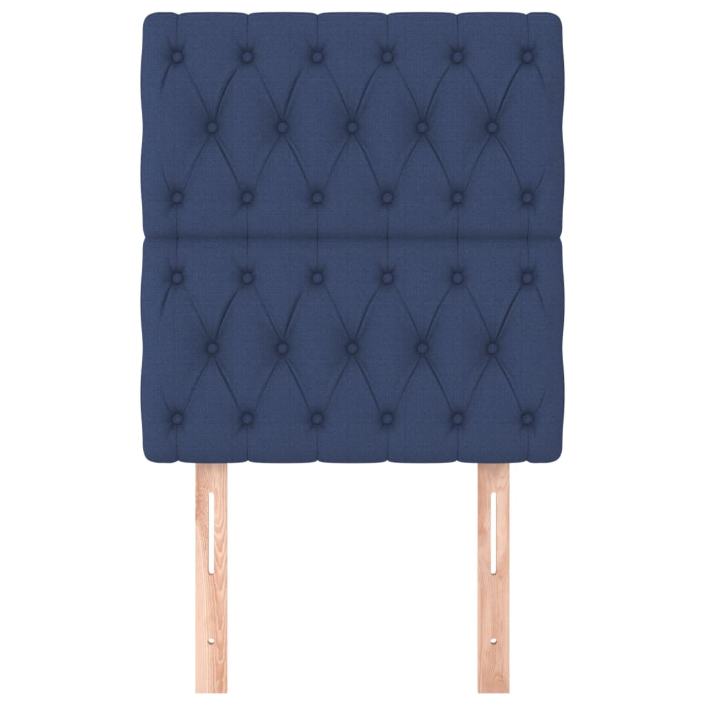 Hoofdborden 2 st 80x7x78/88 cm stof blauw 1 80 cm Blauw