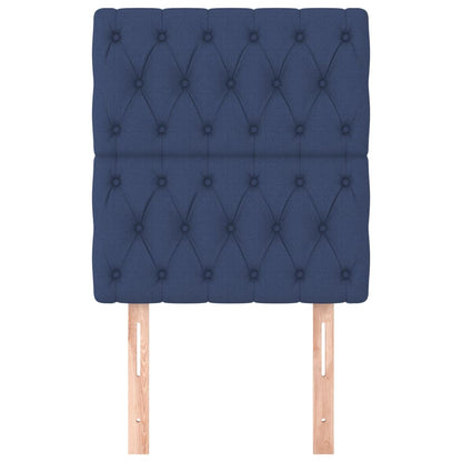 Hoofdborden 2 st 80x7x78/88 cm stof blauw 1 80 cm Blauw
