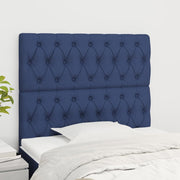 Hoofdbord 100x7x118/128 cm stof blauw