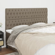 Hoofdbord taupe 180x7x118/128 cm Stof
