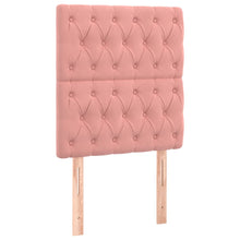 Hoofdborden 2 St 80X7X78/88 Cm Fluweel Roze