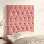 Hoofdbord roze 80x7x118/128 cm fluweel