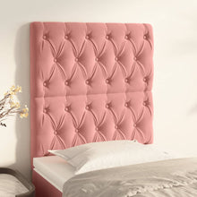 Hoofdborden 2 St 80X7X78/88 Cm Fluweel Roze