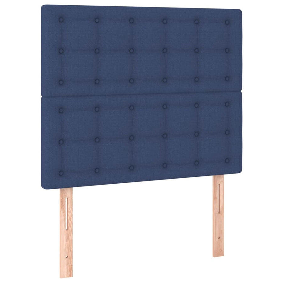 Hoofdborden 2 St 80X5X78/88 Cm Stof Blauw 80 cm Hoog