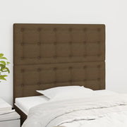Hoofdbord donkerbruin 90x5x118/128 cm Stof