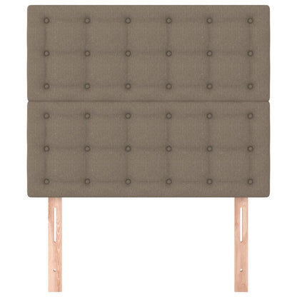 Hoofdbord taupe 100x5x118/128 cm Stof