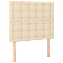 Hoofdborden 2 St 00X5X78/88 Cm Stof Kleurig Crème 100 cm Hoog