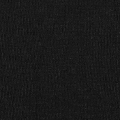 Hoofdbord zwart 144x5x118/128 cm stof