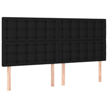 Hoofdborden 4 St 80X5X78/88 Cm Stof Zwart 1 160 cm Hoog