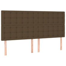 Hoofdborden 4 St 80X5X78/88 Cm Stof 1 160 cm Donkerbruin