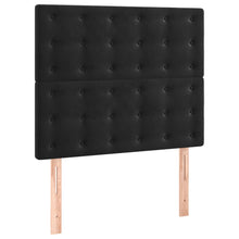 Hoofdborden 2 st 90x5x78/88 cm fluweel zwart 90 cm Hoog