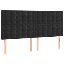 Hoofdborden 4 St 80X5X78/88 Cm Fluweel Zwart 160 cm Hoog