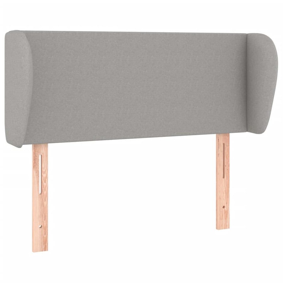 Hoofdbord met randen 83x23x78/88 cm stof lichtgrijs 83 x 23 x 78/88 cm Lichtgrijs
