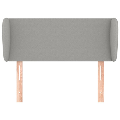 Hoofdbord met randen 83x23x78/88 cm stof lichtgrijs 83 x 23 x 78/88 cm Lichtgrijs