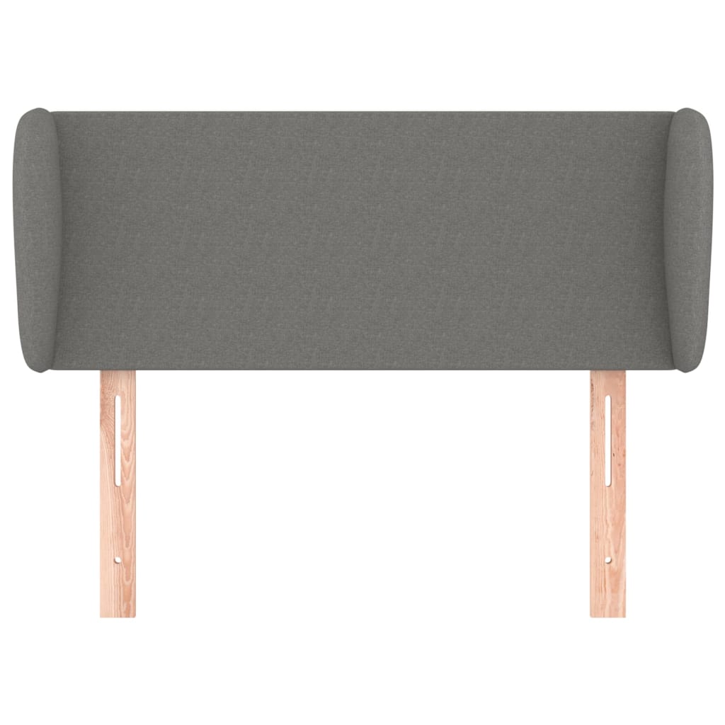 Hoofdbord met randen 83x23x78/88 cm stof donkergrijs 83 x 23 x 78/88 cm Donkergrijs