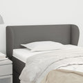 Hoofdbord met randen 83x23x78/88 cm stof donkergrijs